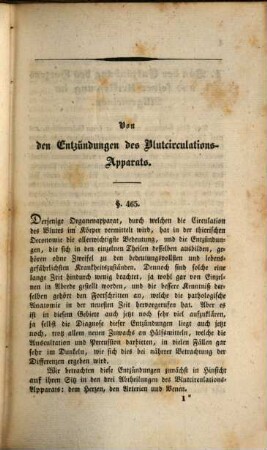 Die specielle Pathologie und Therapie : nach dem jetzigen Standpunkte der medicinischen Erfahrung zum Gebrauch für praktische Aerzte, 2,2,1. Die Lehre von den Entzündungen ; 2,1