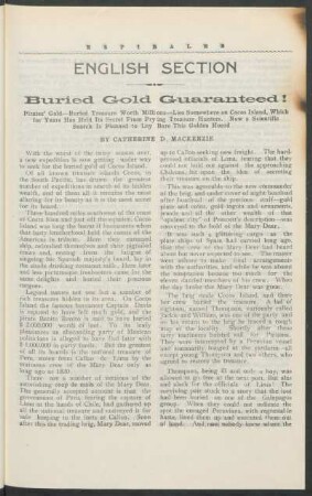 Buried gold guaranteed!