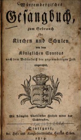 Würtembergisches Gesangbuch