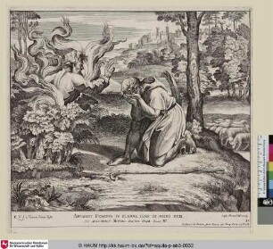 Apparuit Dominus in Flamma ignis de medio Rubi, et abscondit Moyses faciem suam [Gott erscheint Moses in einem brennenden Dornbusch]