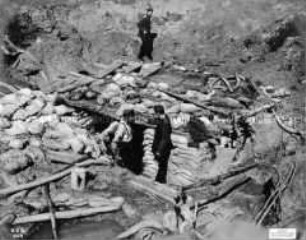 Französischer Minentrichter vor Verdun
