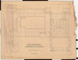 Schloss Posen, Posen Umbau: Grundriss 2. OG 1:100