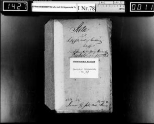 Testament des Georg Henrich Dickel zu Berleburg