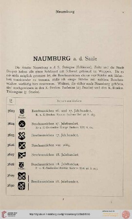 Naumburg - Nordheim (Braunschweig) (Nr. 3623-3685)