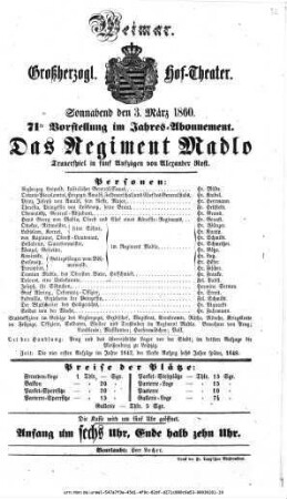 Das Regiment Madlo