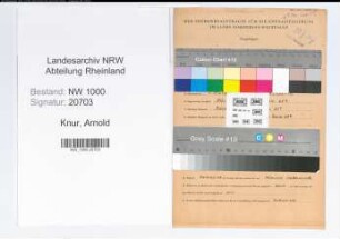 Entnazifizierung Arnold Knur, geb. 05.03.1890 (Werkschutzleiter)