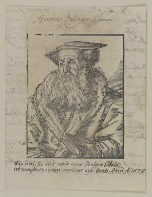 Bildnis des Heinrich Bullinger