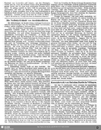 Die Veränderlichkeit von Gewichtsstücken