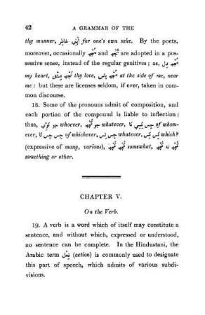 Chapter V. On the Verb.