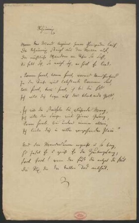 [Gedicht] Rheinnix ("Wenn der Mond beginnt seinen schweigenden Lauf [...]")