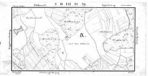 Kartenblatt SO LXI 28 29 Stand 1822 ca. (Multiblatt 1:5000)