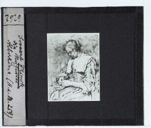Flinck, Sitzende junge Frau (Die Näherin) (Albertina Wien 9327)