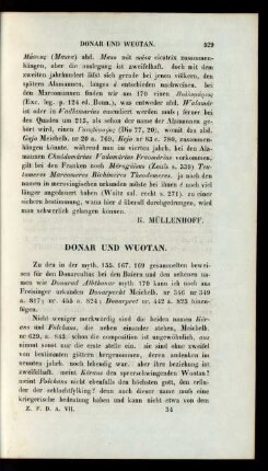 Donar Und Wuotan.