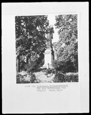 Kriegerdenkmal für die Gefallenen von 1870/1871