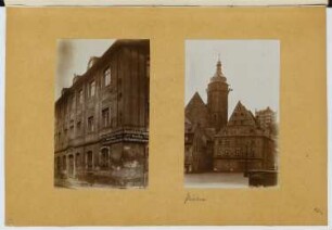 Wohn- und Geschäftshaus, Pirna. Marktplatz, Pirna: Ansichten (aus: Skizzen- und Fotoalbum 24)