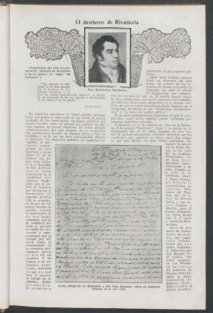El destierro de Rivadavia