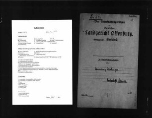 Untersuchungsakten -Sonderheft Karl Schüder