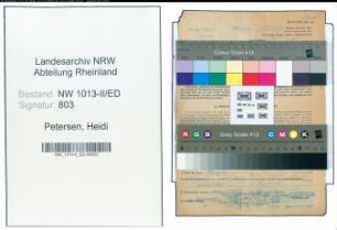 Entnazifizierung Heidi Petersen , geb. 04.10.1914 (Studienassessorin)