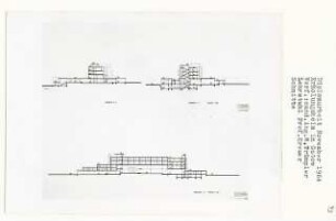 Erholungsheim, Berlin-Gatow (Diplomarbeit bei Willy Kreuer): Schnitte 1:200