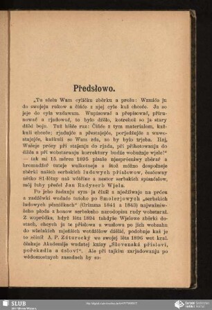 Předsłowo