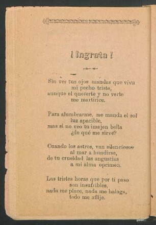 ¡Ingrata!