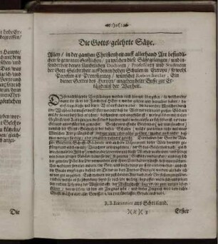 Die Gotts-gelehrte Sätze