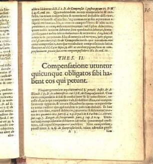 Thes. II. Compensatione utuntur quicunque obligatos sibi habent eos qui petunt.