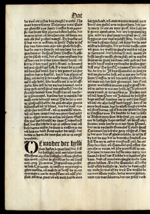 [Van ter vyn dinghe tes hylghen mertelers sunte Steffens.]