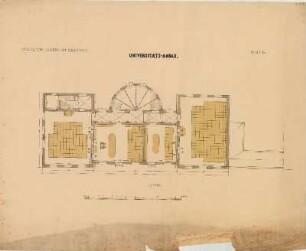 Hörsaal- und Seminargebäude der Universität Greifswald mit Anbau (Audimax): Blatt 4, 1. Stockwerk