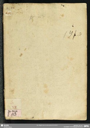 Relazione dello stato di Milano fatta l’anno 1590 - Mscr.Dresd.F.113