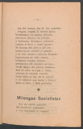 Milongas socialistas