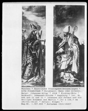Die Heiligen Erasmus und Martin