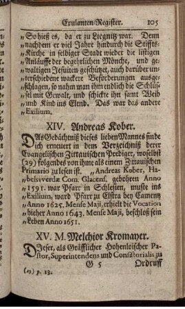 XV. M. Melchior Kromayer