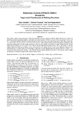 Enhancing a Lexicon of Polarity Shifters through the Supervised Classification of Shifting Directions