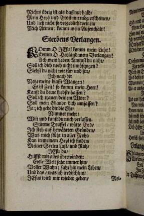 Sterbens Verlangen