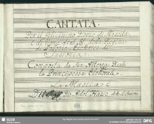Che ti dirò regina - Mus.2477-J-3,2 : S, orch, bc; HanH 14