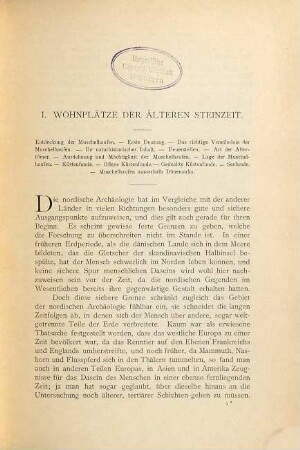 Nordische Altertumskunde : nach Funden und Denkmälern aus Dänemark und Schleswig, 1. Steinzeit, Bronzezeit