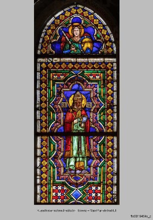 Fenster B-XIII-XV : Fenster XV (links) : Heiliger Gregor der Große