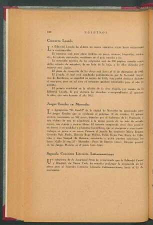 Segundo Concurso Literario Latinoamericano