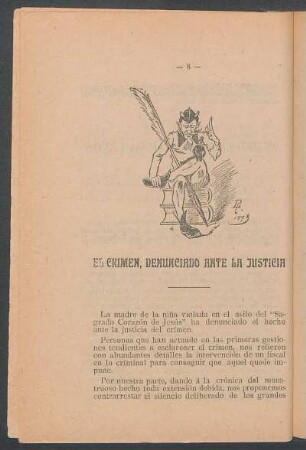 El crimen, denunciado ante la justicia