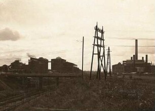 Böhlen. Kraftwerk. Brikettfabrik