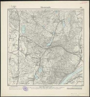 Meßtischblatt 889 : Münsterwalde, 1928 : Münsterwalde. - Hrsg. 1908, einz. Nachtr. 1928. - 1:25000. - [Berlin]: Reichsamt für Landesaufnahme, 1928. - 1 Kt.
