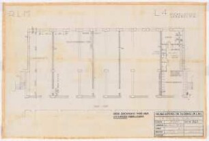 Reichsluftfahrtministerium, Berlin: Werkräume L4 (Sockelgeschoss): Grundriss 1:100