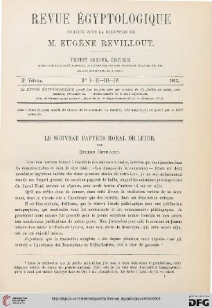 10: Le nouveau papyrus moral de Leide