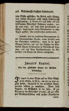 Zweytes Kapitel.