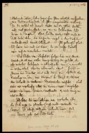 Brief von Jacob Grimm an Karl Goedeke