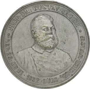 Medaille auf Gustav Jäger