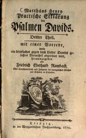 Matthäus Henry Practische Erklärung der Psalmen Davids, 3