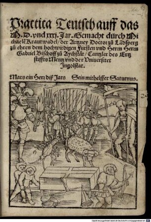 Practica Teutsch auff das M.D. und xxxj. Jar
