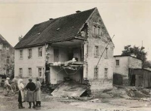 Pirna nach dem verheerenden Hochwasser vom 24. Juli 1957